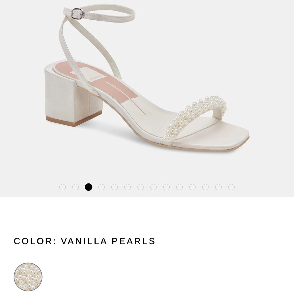 Dolce Vita Zalima Heels Vanilla Pearls